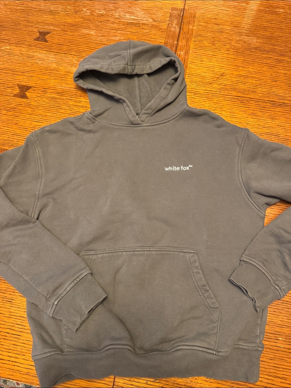 White Fox Boutique Men's Hoodie in Charcoal